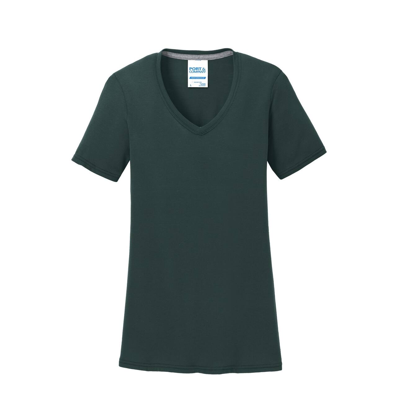 Port & Company® Colors Ladies Performance Blend V-Neck T-Shirt
